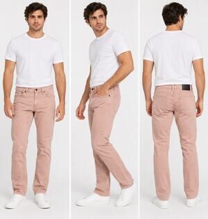 Lucky Brand 121 Slim Straight Jeans Men’s 29x30 Blush Pink Stretch Denim